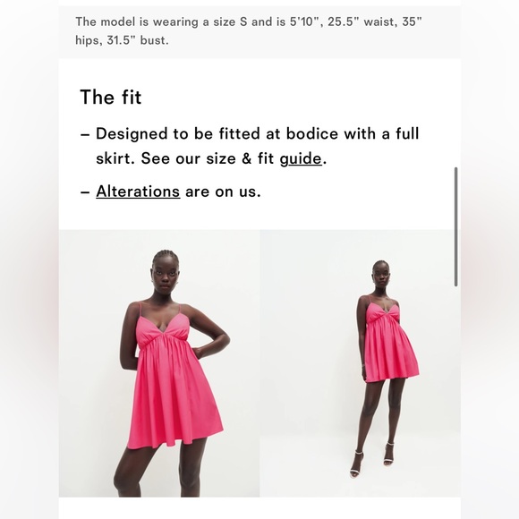 Reformation Amara dress in color flambe - Picture 4 of 8